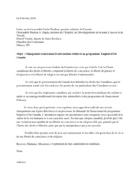 Lettre à signer